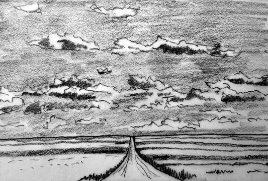 Desert Driving, 2022 | Charcoal