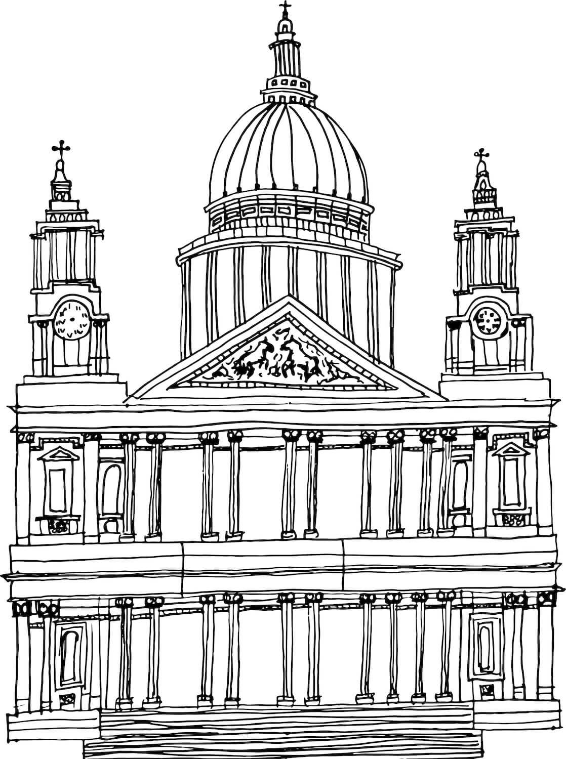 St. Pauls, 2015 | Pen on Paper