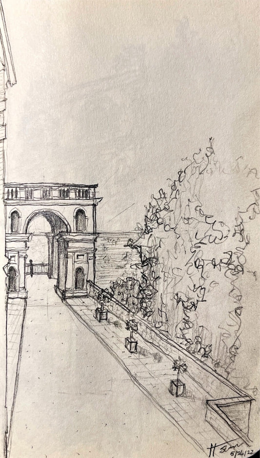 Villa D'Este, 2019 | Graphite on Paper